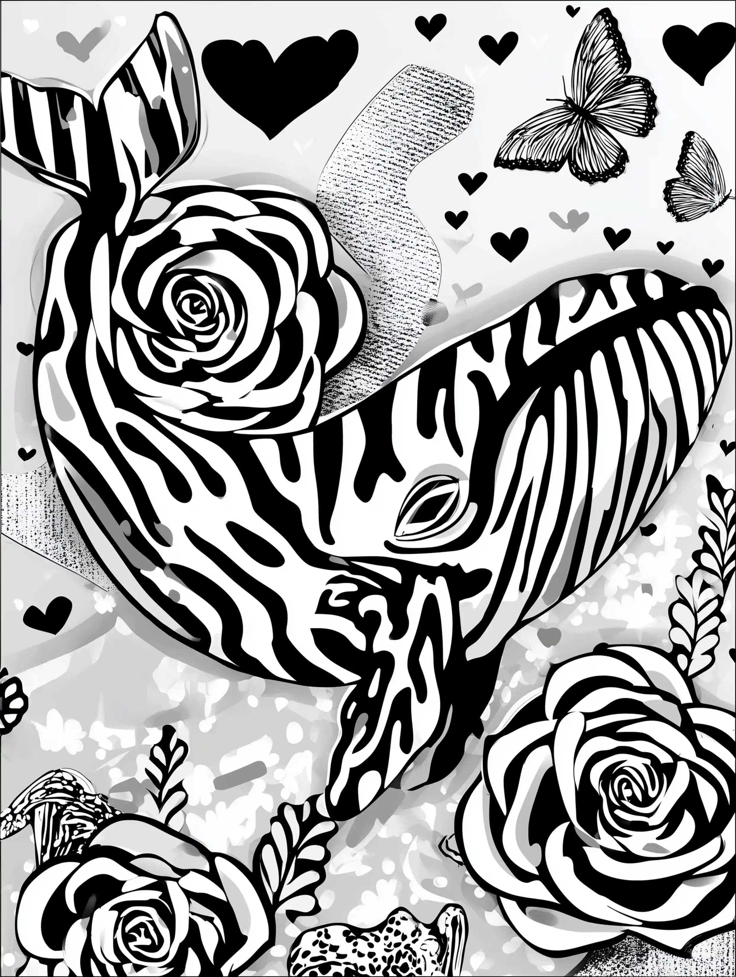 Free printable zoo coloring sheet featuring an animal dipping in zoo water